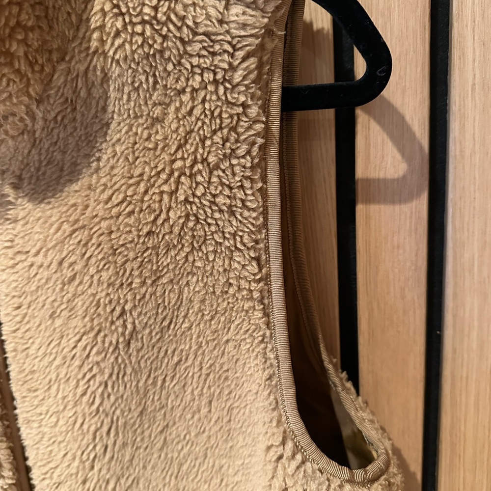 Cozy Tan Sherpa Vest